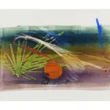 Bird and Sun by Sidney Nolan, c.1957, mixed media on paper, sold Feb 2024