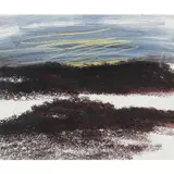 Landscape by Sidney Nolan, c.1958, mixed media on paper, sold Feb 2024