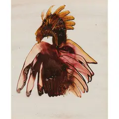 Bird by Sidney Nolan, 1969, mixed media on paper, sold Feb 2024
