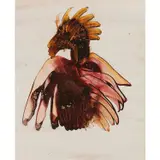 Bird by Sidney Nolan, 1969, mixed media on paper, sold Feb 2024