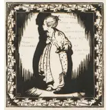 Ethel Spowers, Afraid of the Dark, 1927, woodcut, ed. 6