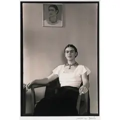 Lucienne Bloch, Frida at the Barbizon Plaza Hotel, 1932, silver gelatin print