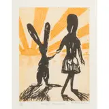 Charles Blackman, Alice's Farewell, etching 52/90