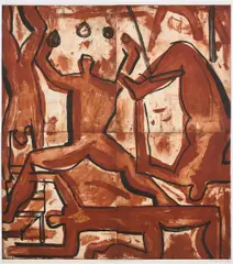 Graham Fransella, Entertainment, 1992, aquatint etching, ed. 2/2 P/P