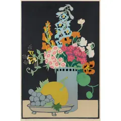 Hall Thorpe, Flowers and Fruit, woodcut