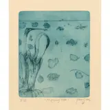 John Olsen, Morning Tide, 1978, etching 28/60