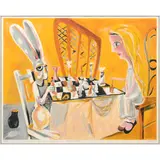 Charles Blackman, The Chess Game, screenprint, ed. 34/75