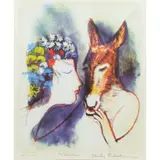Charles Blackman, Summers Midnight, lithograph, ed. T/P