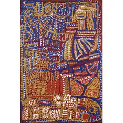 Nancy Chapman Ngarnjapayi, (Language group: Manyjilyjarra ), synthetic polymer paint on canvas