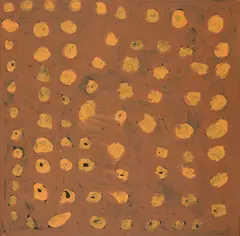 Bob Gibson Tjungarrayi, (Language group: Ngaanyatjarra/Pintupi), synthetic polymer paint on canvas