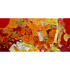 Eileen Yaritja Stevens, (Language group: Nyapari), synthetic polymer paint on canvas