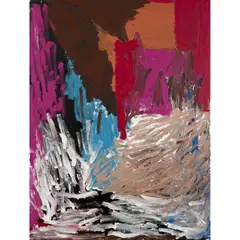 Sally Gabori & Dawn Naranatjil, (Language group: Kayardild), synthetic polymer paint on linen