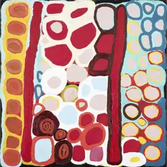 Anmanari Brown, (Language group: Pitjantjatjara), synthetic polymer paint on canvas