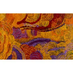 Eileen Yaritja Stevens, (Language group: Nyapari), synthetic polymer paint on canvas
