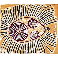 Harry Tjutjuna, (Language group: Pitjantjatjara), synthetic polymer paint on linen