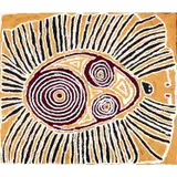 Harry Tjutjuna, (Language group: Pitjantjatjara), synthetic polymer paint on linen