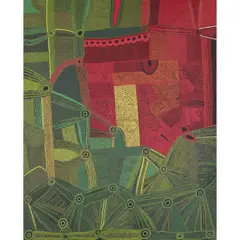 Tjungkara Ken, (Language group: Pitjantjatjara), synthetic polymer paint on linen