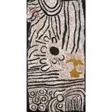 Nyumitja Laidlaw, (Language group: Ngaanyatjarra), synthetic polymer paint on canvas laid on canvas