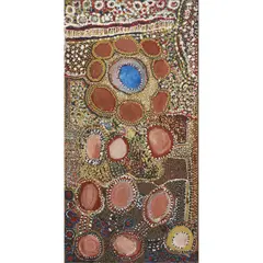 Ena Gimme Nungurrayi, (Language group: Kukatja), synthetic polymer paint on canvas