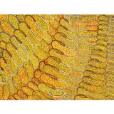 (Lanuage group: Ngan'gikurrungurr) by Regina Pilawuk Wilson, gouache and acrylic paint on hahnemuhle paper, sold Nov 2023