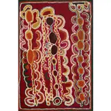 Muntja Nungurrayi, (Language group: Kukatja), synthetic polymer paint on linen