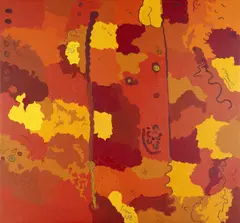 Keith Stevens, (Language group: Pitjantjatjara), synthetic polymer paint on canvas