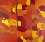 Keith Stevens, (Language group: Pitjantjatjara), synthetic polymer paint on canvas