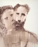The Living and the Dead by Sidney Nolan, c.1961, mixed media on paper, sold Oct 2023