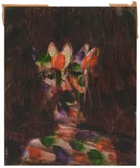 King David by Sidney Nolan, 1968, mixed media on paper, sold Oct 2023