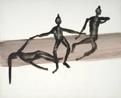The Guide by Sidney Nolan, c.1961, mixed media on paper, sold Oct 2023