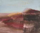 Gallipoli Lanscape by Sidney Nolan, c.1958, mixed media on paper, sold Oct 2023