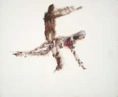 Rite of Spring by Sidney Nolan, c.1962, mixed media on paper, sold Oct 2023