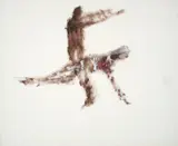 Rite of Spring by Sidney Nolan, c.1962, mixed media on paper, sold Oct 2023
