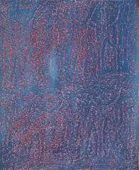 Rams by Sidney Nolan, c.1967, mixed media and rubbing on paper, sold Oct 2023