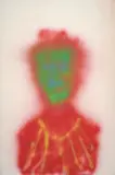 Woman by Sidney Nolan, c.1982, spray enamel on paper, sold Oct 2023