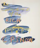 The Conscience of the Rich, C.P Snow by Sidney Nolan, c.1958, mixed media on paper, sold Oct 2023