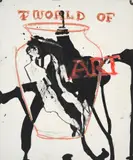 World of Art by Sidney Nolan, c.1957, mixed media on paper, sold Oct 2023