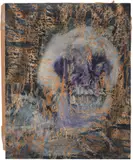 Shakespeare Sonnet 139 by Sidney Nolan, 1963, mixed media on paper, sold Oct 2023