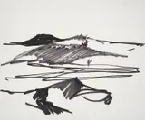 Back of Beyond by Sidney Nolan, c.1953, fibre tip pen on paper, sold Oct 2023