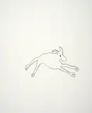Lamb by Sidney Nolan, crayon on paper, sold Oct 2023