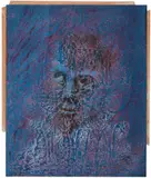 Shakespeare Sonnet No. 135 by Sidney Nolan, 1963, mixed media on paper, sold Oct 2023