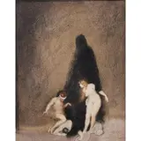 Norman Lindsay, Destiny, 1919, watercolour on paper