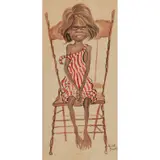 Elizabeth Durack, Angelina, watercolour on paper