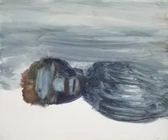 Figure by Sidney Nolan, 1967, mixed media on paper, sold Aug 2023