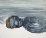 Figure by Sidney Nolan, 1967, mixed media on paper, sold Aug 2023