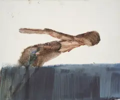Figure by Sidney Nolan, mixed media on paper, sold Aug 2023