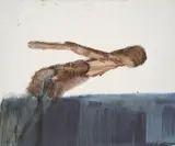 Figure by Sidney Nolan, mixed media on paper, sold Aug 2023