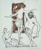 Sidney Nolan, Greek Faun and Women