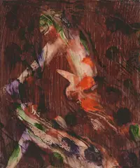 King David by Sidney Nolan, 1968, mixed media on paper, sold Aug 2023