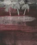 Trees (Robert Lowell) by Sidney Nolan, 1965, mixed media on paper, sold Aug 2023
